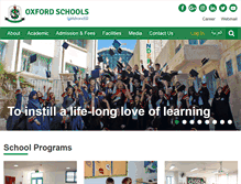 Tablet Screenshot of oxfordschools.edu.jo